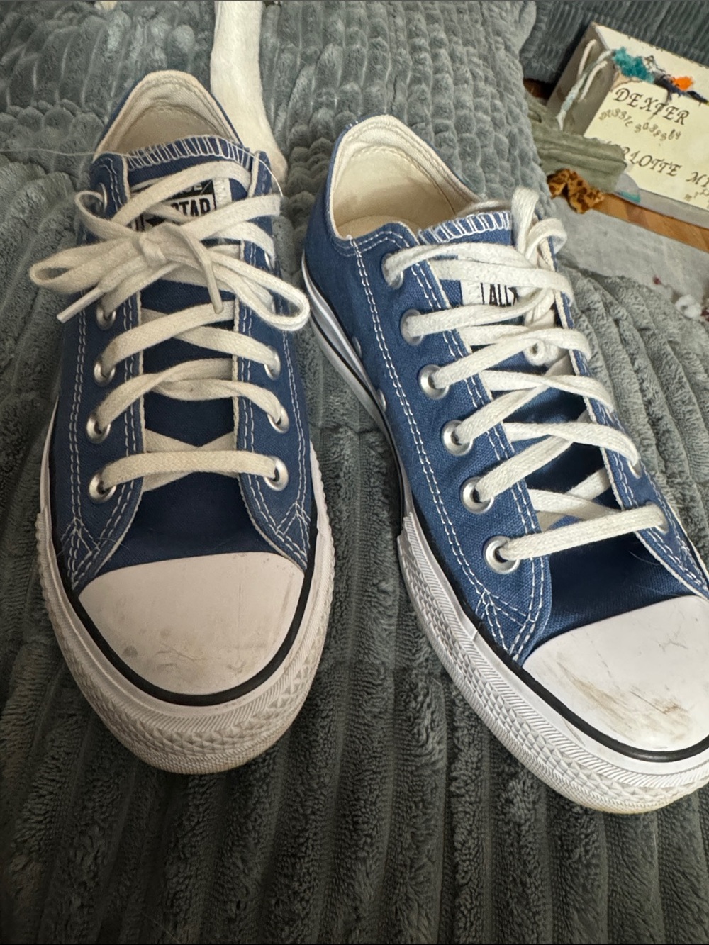 Converse Navy Blue Low Top Sneakers size 7.5
